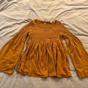 Anthropologie knit top with wide sleeves